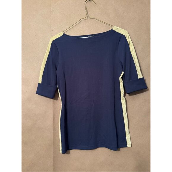 NWT Lauren Ralph Lauren Black Label 3/4 Tee - Picture 2 of 8